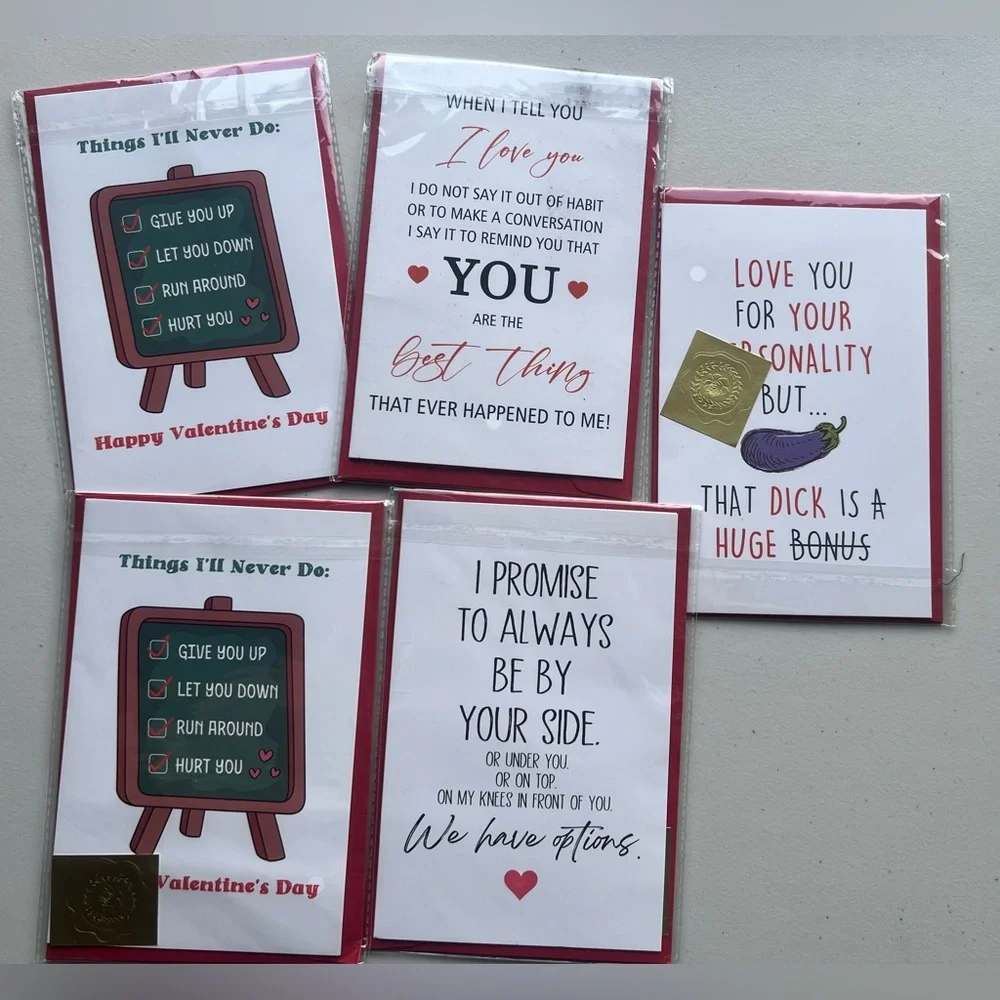 Valentine's Day Greeting Card Set